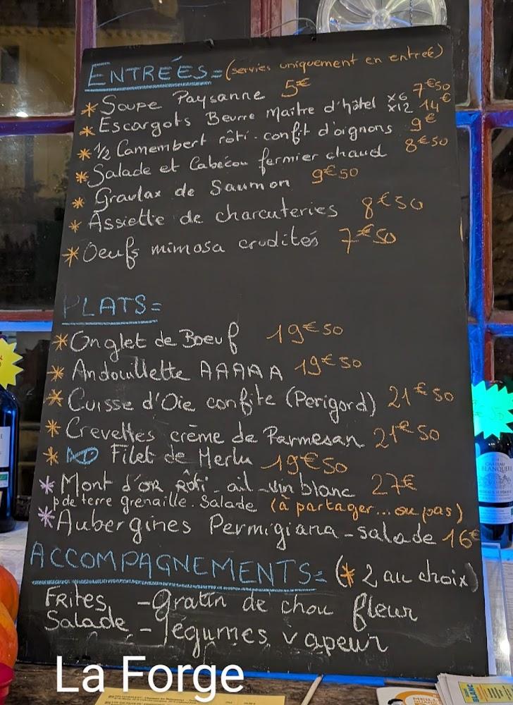 la forge - Menu Image 1
